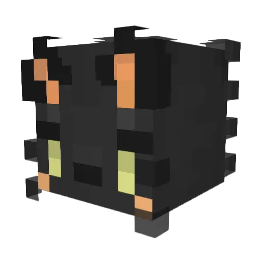Hidekooooo Minecraft avatar head, 3D render