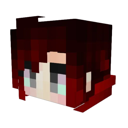 HideoWind Minecraft avatar head, 3D render