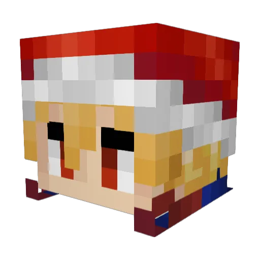 Hideyoshi_ Minecraft avatar head, 3D render