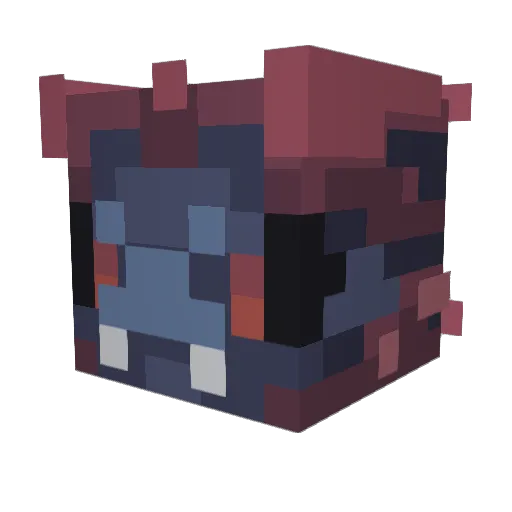 Hidregion Minecraft avatar head, 3D render