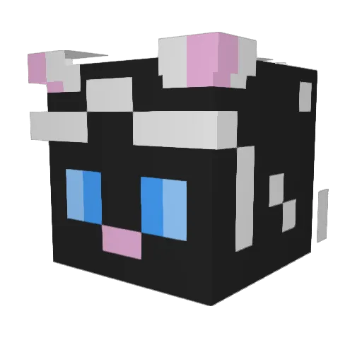 Hiemendrom Minecraft avatar head, 3D render