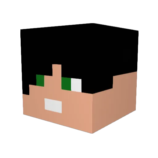 Hien1682 Minecraft avatar head, 3D render