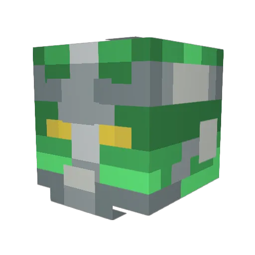 HierophantGreen Minecraft avatar head, 3D render