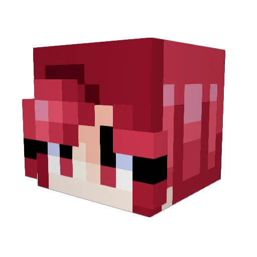 Hifefive Minecraft avatar head, 3D render