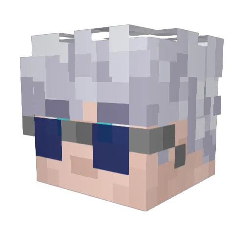 Hift00 Minecraft avatar head, 3D render