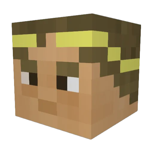 HighCitrus Minecraft avatar head, 3D render