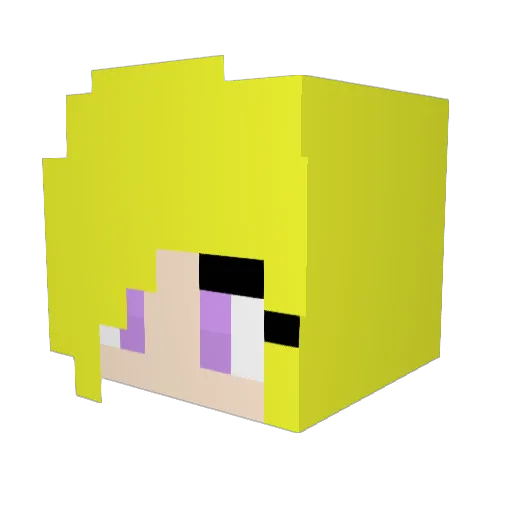 HighComicer9000 Minecraft avatar head, 3D render