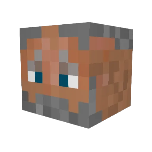 HighCube Minecraft avatar head, 3D render