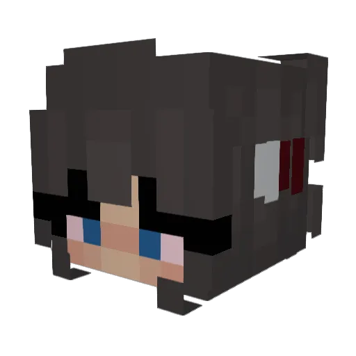 HighEnoxgh Minecraft avatar head, 3D render