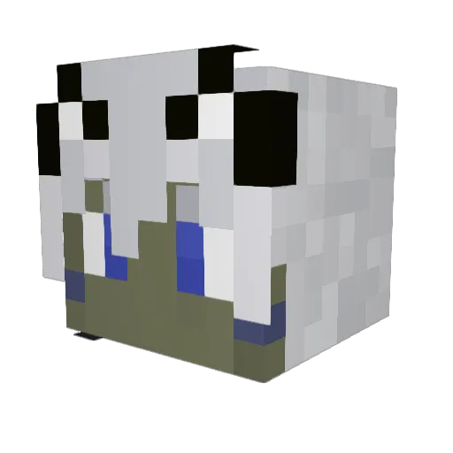 HighEpsilon Minecraft avatar head, 3D render