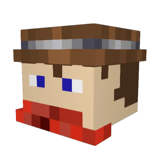 HighFlying Minecraft avatar head, 3D render