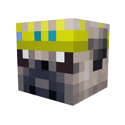 HighGroundexe Minecraft avatar head, 3D render