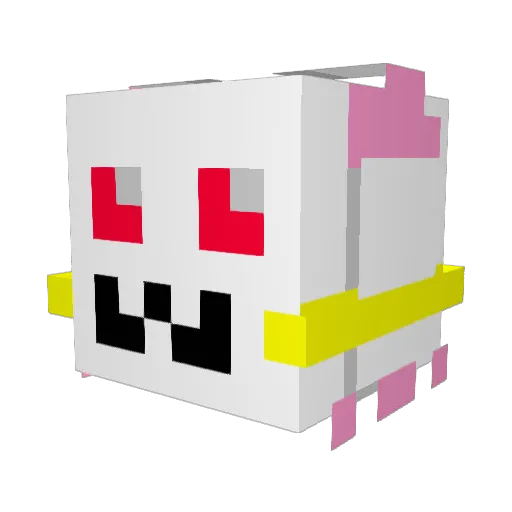 HighGrown Minecraft avatar head, 3D render