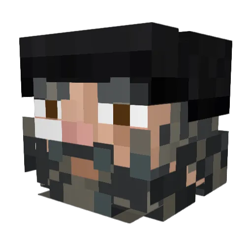 HighJacker Minecraft avatar head, 3D render