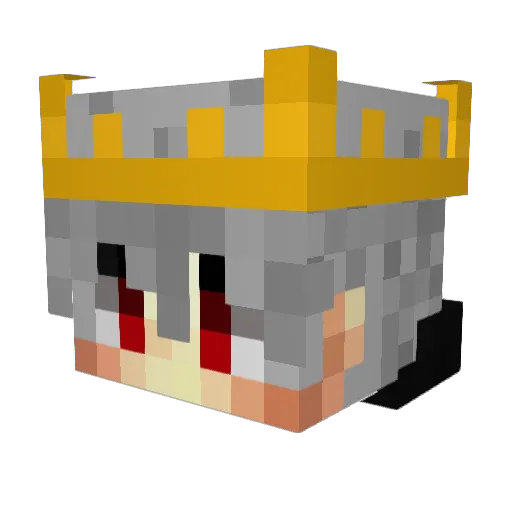 HighKingDenyals Minecraft avatar head, 3D render