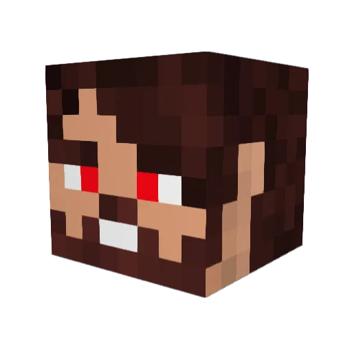 HighLander7 Minecraft avatar head, 3D render