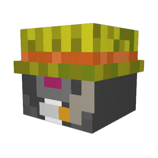 HighOnRat Minecraft avatar head, 3D render