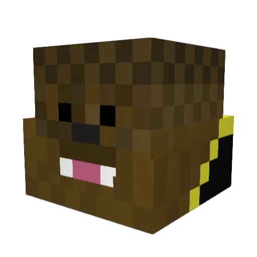 HighPowerrocket Minecraft avatar head, 3D render
