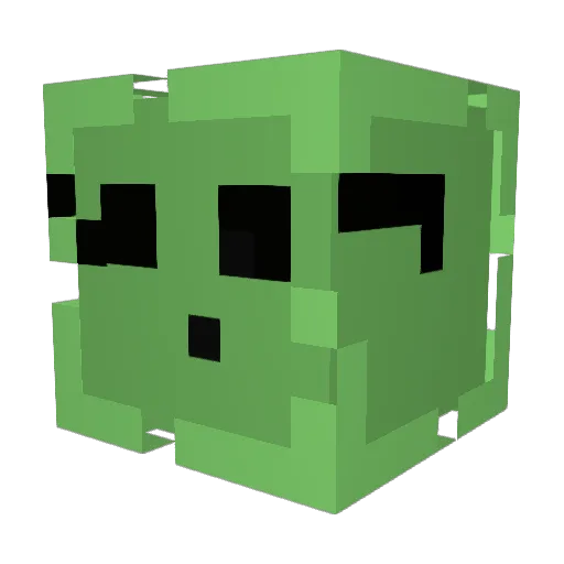 HighRum Minecraft avatar head, 3D render