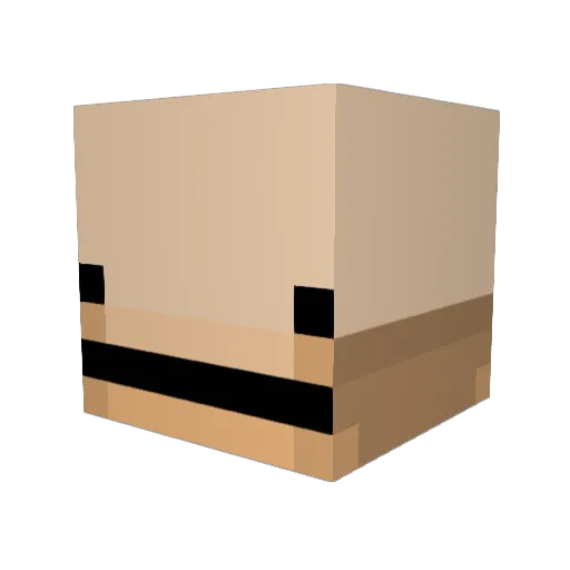 HighScouter Minecraft avatar head, 3D render