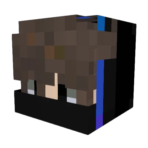 HighTGA Minecraft avatar head, 3D render