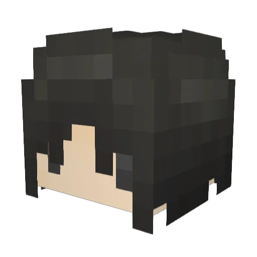 High_G0331 Minecraft avatar head, 3D render