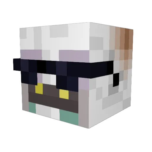 High_Hobo Minecraft avatar head, 3D render