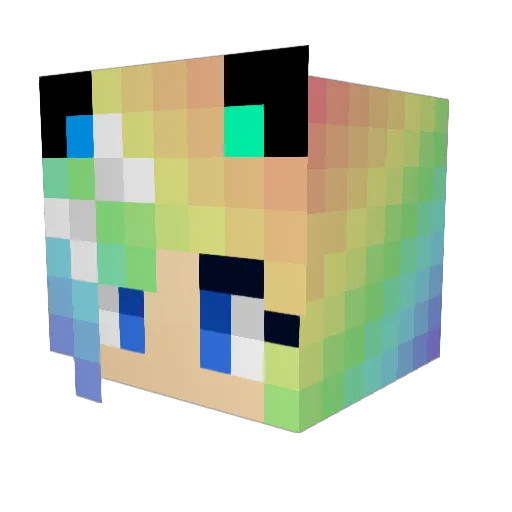 High_Star Minecraft avatar head, 3D render