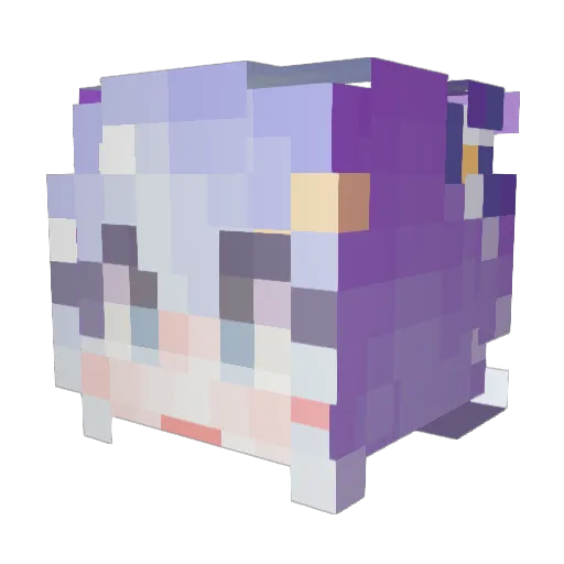High_Tension Minecraft avatar head, 3D render