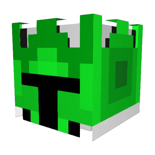 High_Wire Minecraft avatar head, 3D render