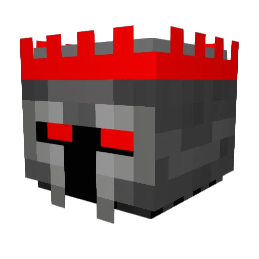 High_top Minecraft avatar head, 3D render