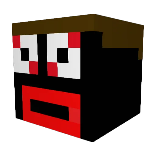 High_voltz Minecraft avatar head, 3D render