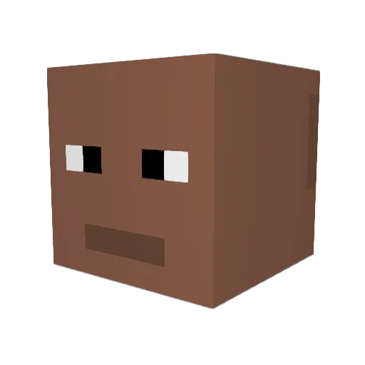 Higher070 Minecraft avatar head, 3D render