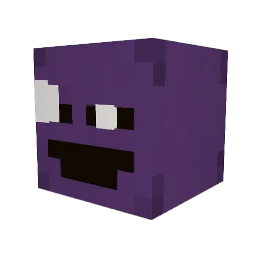 Higher_Flesh Minecraft avatar head, 3D render