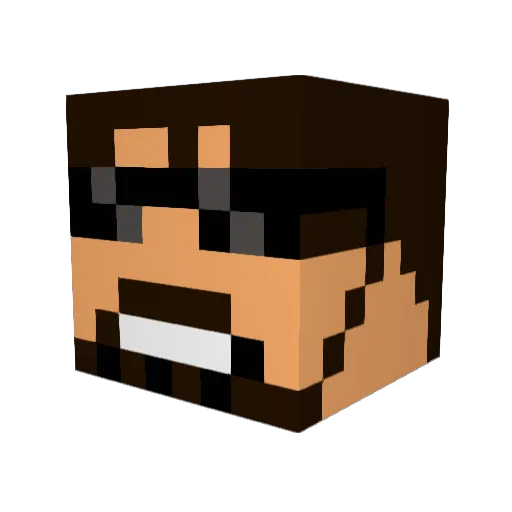 Highfive161 Minecraft avatar head, 3D render