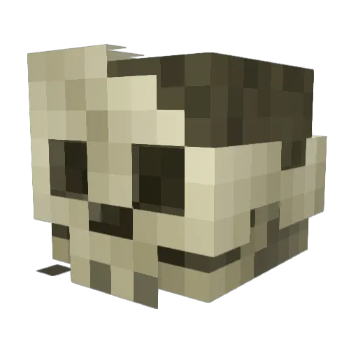 Highglider Minecraft avatar head, 3D render