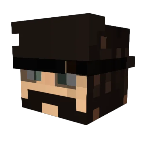 Highjack301 Minecraft avatar head, 3D render