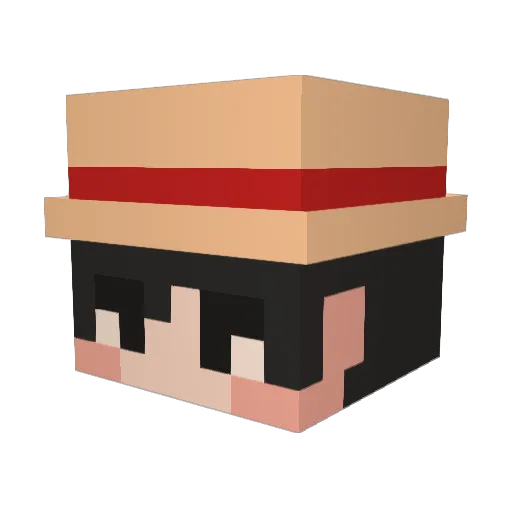 HighkeyLow Minecraft avatar head, 3D render