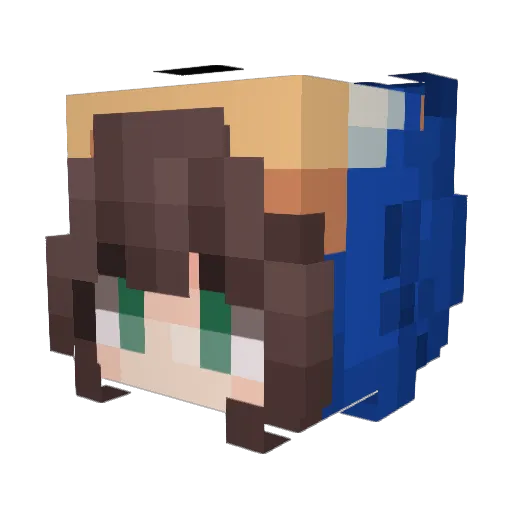 Highlaza101 Minecraft avatar head, 3D render