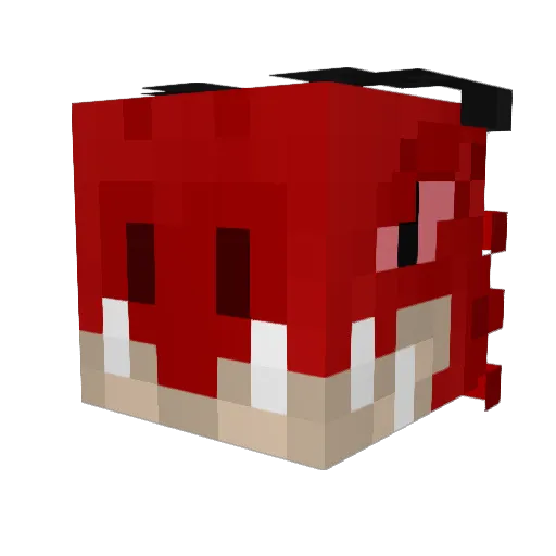 Highlukas Minecraft avatar head, 3D render