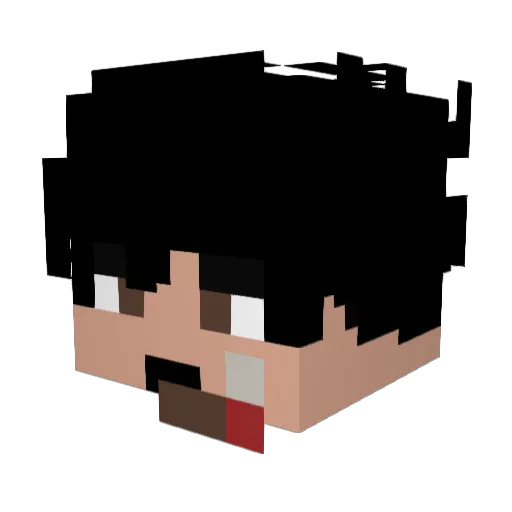 Highly_Lithium Minecraft avatar head, 3D render