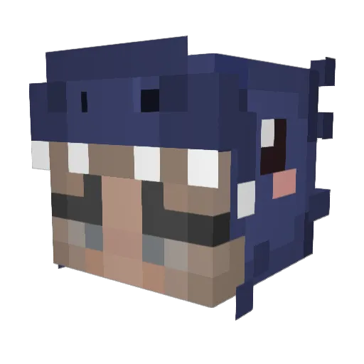 HighmfKite Minecraft avatar head, 3D render