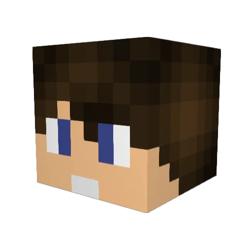 HighpingHarald Minecraft avatar head, 3D render