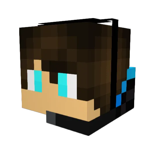 Highrated_YT Minecraft avatar head, 3D render