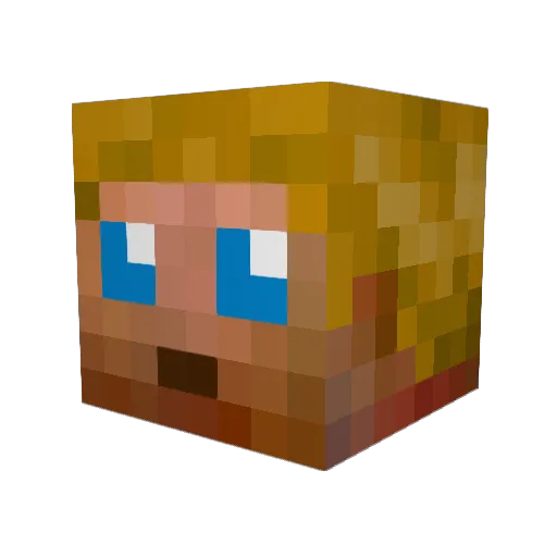 Highteknights Minecraft avatar head, 3D render