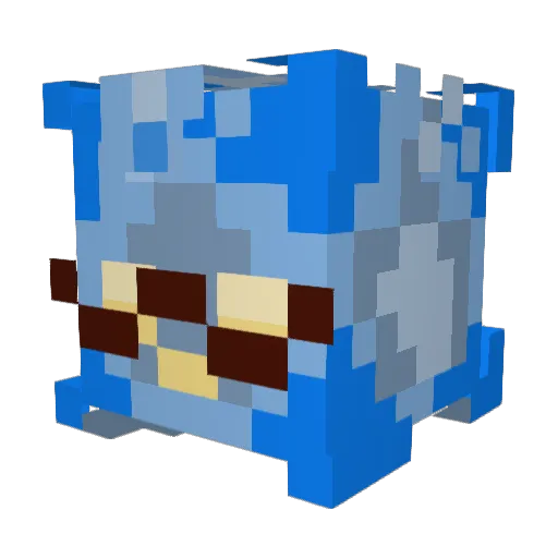 Highway115 Minecraft avatar head, 3D render