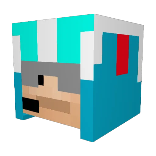 Highway35 Minecraft avatar head, 3D render