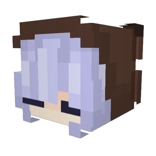 Highzzee Minecraft avatar head, 3D render