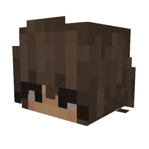Hihicheesee Minecraft avatar head, 3D render
