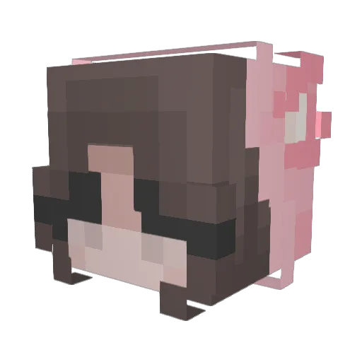 Hii_itsghost Minecraft avatar head, 3D render